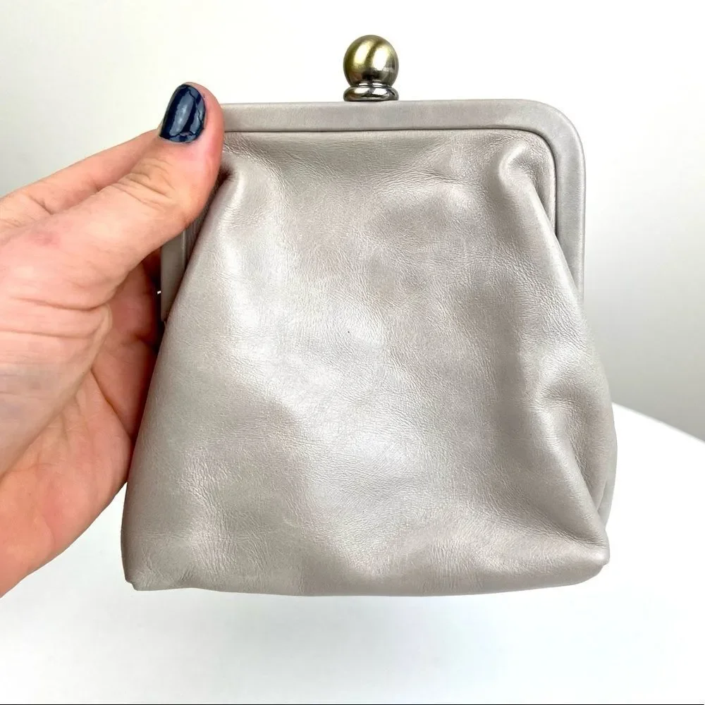 Vintage Hobo The Original Mini Ecru/Beige Leather Handbag with Chain